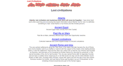 Desktop Screenshot of lost-civilizations.net